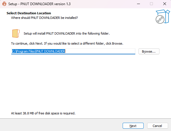 Select installation location